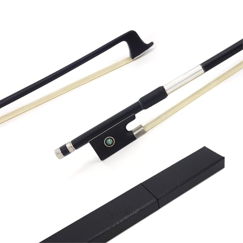 JinQu Carbon Fiber Violin Bow,Anti-Deformation,Durable and well balanced, Made with bouncy Mongolian...