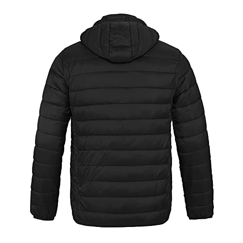 Men's Packable Down-Like Hooded Puffer Jacket2