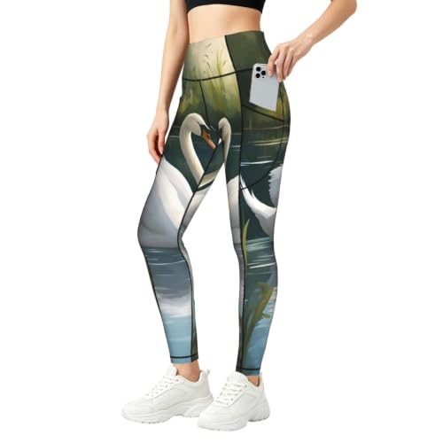Pantalones de yoga opacos con bolsillos laterales para correr sin transparencias