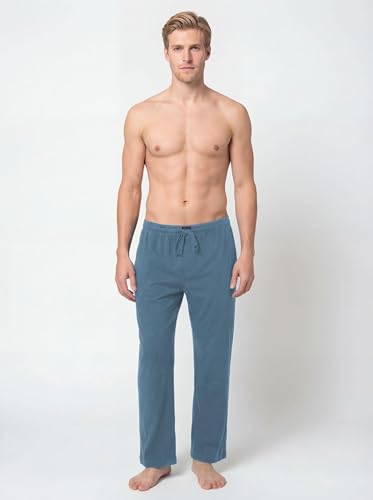 Image of Andrew Scott Men's Cotton Lounge Pants | Sleep Pajama Bottoms| Multi Packs | Drawstring & Pockets