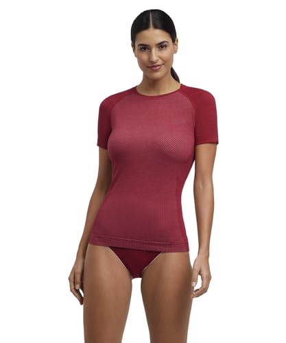 T-shirt fonctionnel léger FALKE Wool-Tech pour femme à col rond
