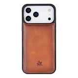 Venito Lucca Ręcznie wykonane skórzane etui do iPhone'a 17 Pro Max (6,9 cala), kompatybilne z MagSafe, smukłe etui ochronne klasy premium, ochrona przed upadkiem/uderzeniami, antyczny brąz