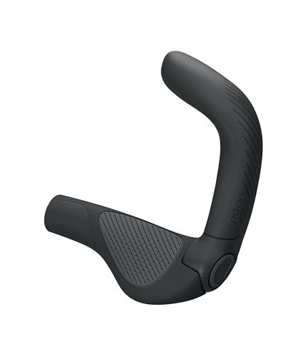 Poignées de vélo Ergon GP5 Evo Noir S avec bar ends ergonomiques intégrés