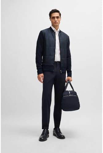 BOSS Men's Skiles Nylon and Cotton Zip Up Sweatshirt3