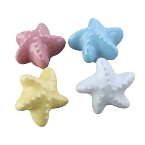Steowsey 4 pomos de porcelana para cajones de gabinete, 4 pomos de cajón de gabinete, manijas de puerta de cocina, pomos de habitación de los niños, pomos de armario, pomos de habitación de los niños