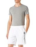 Champion Herren Authentic Pants - Classic Logo Bermudas, Bianco, M