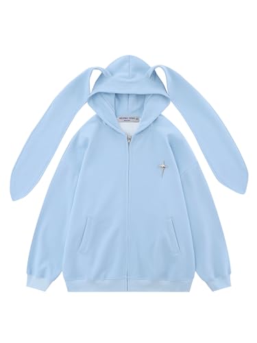 [とげ] Cfierce rabbit hoodie パーカー y2k Amazon.com: AISYBB Women's Plus Size Kawaii Long Rabbit Ears