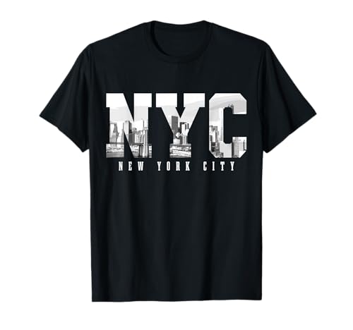 NYC New York City NY Vintage Skyline USA América Camiseta