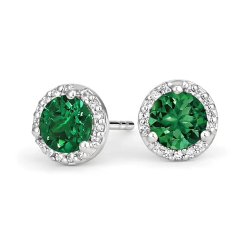 Image of BLACKBOX Stainless Steel Cubic Zirconia Stud Earrings for Women & Men