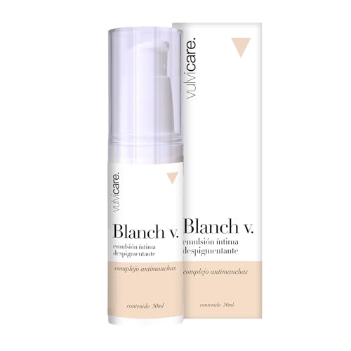 Vulvicare Blanch V Aufhellende Intimpflege-Creme Vereinheitlicht Hautton Reduziert Flecken durch Hormone Reibung oder Haarentfernung Von Gynäkologinnen Parabenfrei Empfindliche Haut 30ml