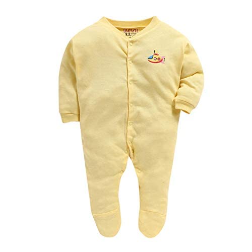 Image of Pooja Baby Rompers Sleepsuit Kid's Cotton All Over Print Night Suits Pack of 3