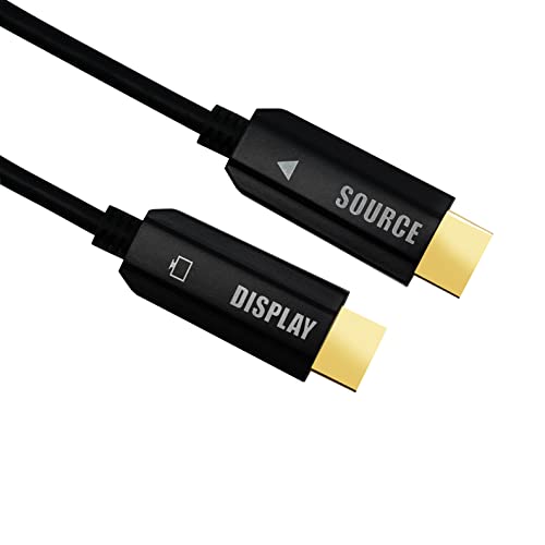 Csilu 4K Fiber Optic Hdmi Cable 50Ft 4K60Hz (4:4:4 Rgb Hdr10 18Gbps Hdcp Arc Cec) 1440P165Hz 18Gbps High Speed Ultra Hd Directional Active Cord #TOP6