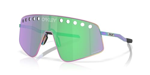 Image of Oakley Sunglasses for Men - OO6025 Sutro TI Sweep Sunglasses with Rimless Titanium Frames PRIZM Lenses