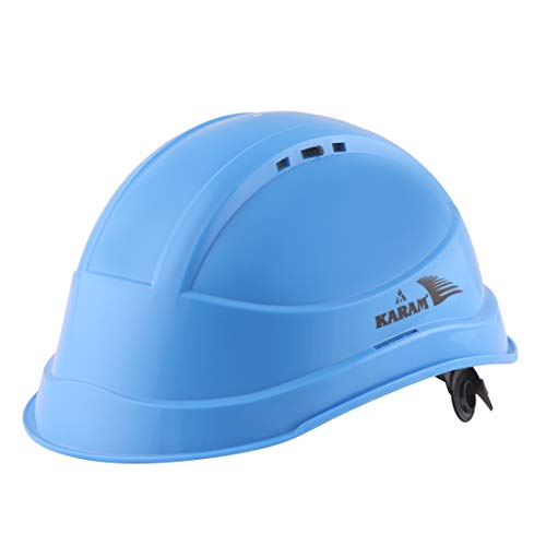 KARAM PN545 Safety Helmet for Men Industrial & Construction Helmet | Slider Type Adjustment with Adjustable Chin Strap | Ventilation & Side Slot for Attachment | EN Certified Hard Hat | Star Blue (B07YYJ3847) Amazon Price History, Amazon Price Tracker