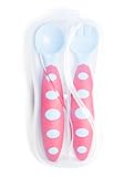 [page_title]-Baby Besteck Set - Löffel und Gabel mit Box - Essen Zubehör - Erstausstattung für Mädchen und Junge (Blau)