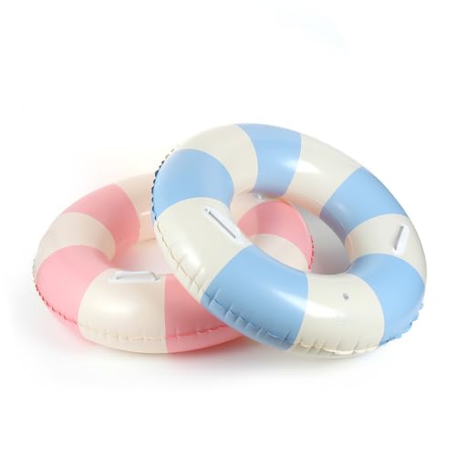 Image of 2 PCS Inflatable Pool Floats for Swimming Pool Party Lake Beach Adults - Floaties Pool Tubes Swim Rings Tubes Floaties for Beach Pool Party Decorations