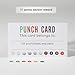 ONEDONE Punch Cards (Pack of 200) Reward Punch Cards for Classroom Behavior Incentive Awards for Kids Students Teachers Home Classroom School Business Loyalty Gift Card - 3.5
