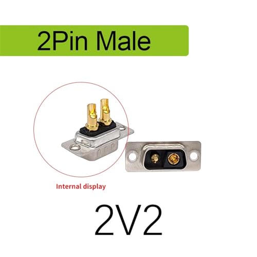 Conector D-Sub 2V2 de alta corriente con cuerpo aislante de densidad superior 2