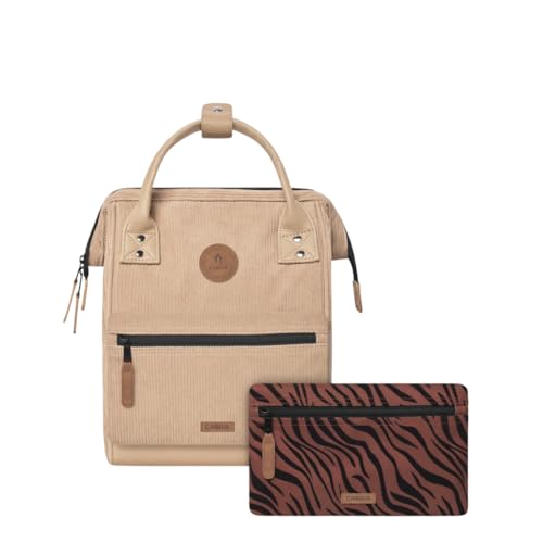 Cabaïa - Zaino Adventurer Luxor - Medium 18L - Idrorepellente - Scomparto Per Pc Fino A 13″ - 2 Tasche Intercambiabili - Vegan Certificato - Zaino Da 