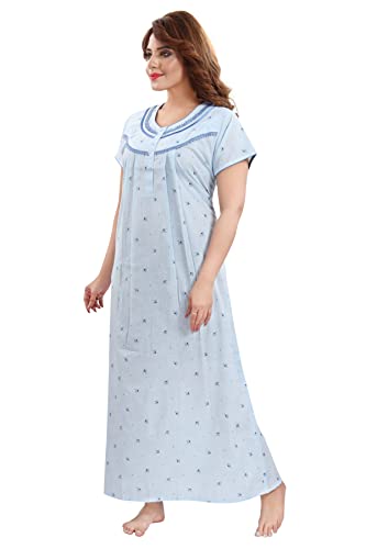 Image of Soulemo Women's Polycotton Printed Maxi Nighty