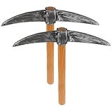 Garneck 2 Stück Spitzhacke für Kostüme Realistische Requisiten für Partys Bühnenaufführungen und Fotorequisiten Robustem und Schwamm Leicht und Langlebig