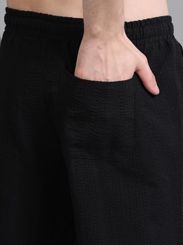 Image of StitchX Men's Airport Look Textured Seersucker Cotton Resort Shorts