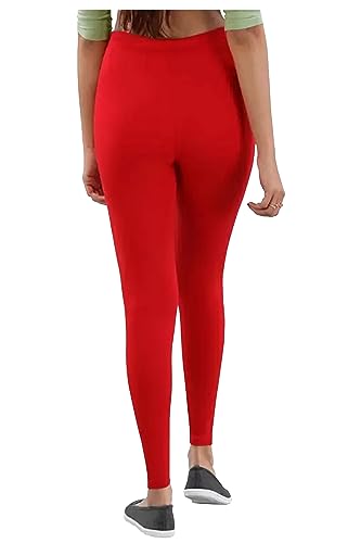 Image of H2 Women's Ankle Length Stretchable Cotton Leggings - Soft Stretch for Casual and Yoga