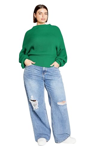 Image of City Chic Women's Plus Size Sweater - Angel Sleeve
