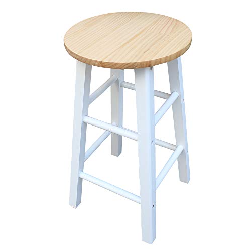 Guangshuohui Kitchen Rolling Carts, Kitchen Islands Carts,Semicircle Solid Wood Folding Dining Cart with 2 Free Stools White - Thumbnail 6