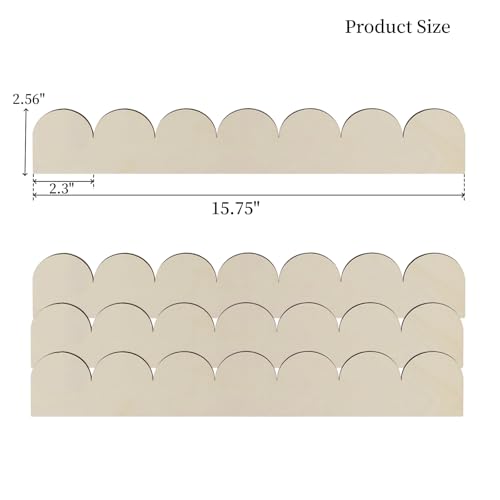 Molduras de madera sin terminar decorativas para ventanas puertas y muebles pack de 24 3