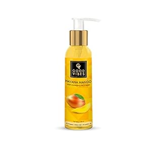 Good Vibes Havana Mango Deep Cleansing Face Wash – 120 ml – Hydrates, Moisturizes and Soothes Skin – Paraben and Cruelty…