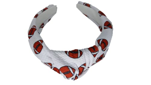 Football knotted Headband for Women Girls