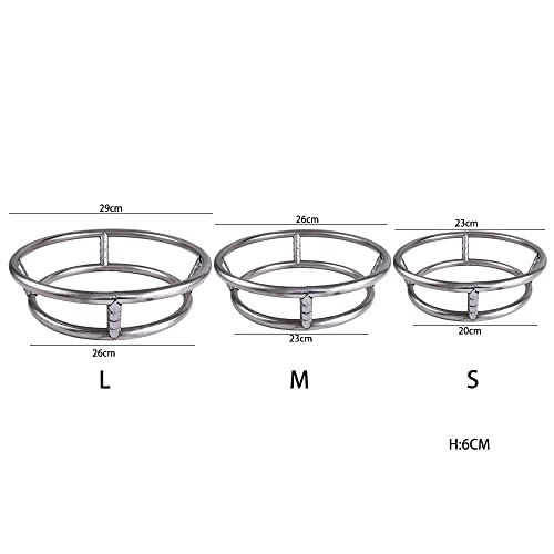 image for Vctitil Stainless Steel Wok Ring Rack Stand Round Shelf Cookware Ring 