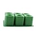 IC ICLOVER Silicone Ice Shot Glass Mold, 6 Cups Square Green Ice Cube Tray, Jelly Tray, Chocolate Mold, Food Grade Silicone Ice Shot