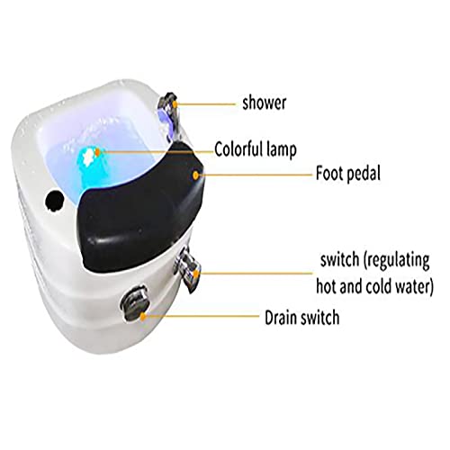 Pirfe MMCJIESMMCJIES Foot Spa With Heat And Massage And Jets,Portable Foot Spa Bathtub Pedicure Bowl Foot Spa Massager Adjustable Temperature Pedicure Foot Soak Led Display Improve Blood Circulation thumb #6