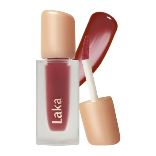 Laka Fruity Glam Tint | Glowing Korean Lip Tint with Hydrating Lightweight Texture | Buildable Color, Non-Sticky High Shine Gloss | K-Beauty Korean Makeup | #158 Berris, 0.15oz