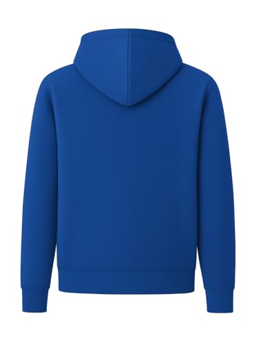 Image of ADRO Men's Regular Fit Zip-Up Hoodie for man | 320 GSM Cotton Poly Fleece Zipper Sweatshirt with Soft Fabric & Printed Hoodies