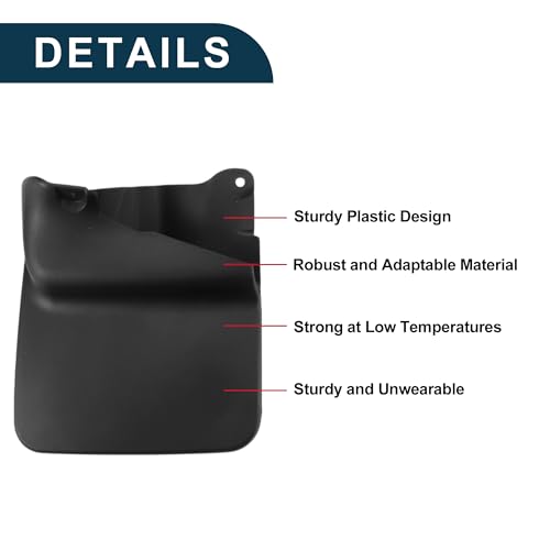 Image of Mud Flaps Splash Guards for Toyota Land Cruiser Prado FJ90 (Two-door) 1996-2002 Front & Rear Mud Guards W /Mount Accessories