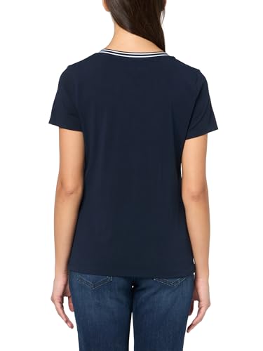 Image of Nautica Women's Solid V-Neck Short Sleeve T-Shirt Shirt