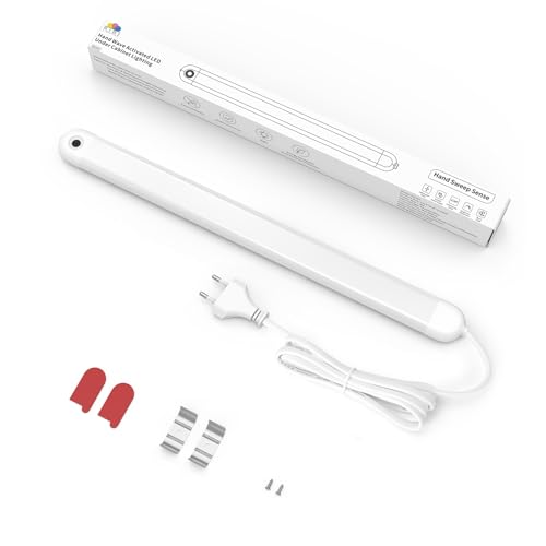 SIBI LIGHTING Unterbauleuchte Küche LED, Dimmbar LED Leiste mit Bewegungssensor, Einstellbare Farbtemperatur Unterschrankleuchte für Küche, Büro, Werkstatt, 41cm, 600lm