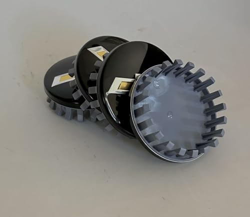 4X Black/Gold Wheel Hub Cap Center Cap 22837060 84375184 for Colorado Silverado 1500 Suburban Tahoe 3.25 CV009BYS