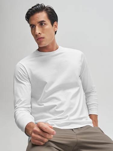 Image of XYXX Men's Solid Cotton T-Shirt | Round Neck Tshirt | Full Sleeves | Solid-Regular Fit Tshirt for Men
