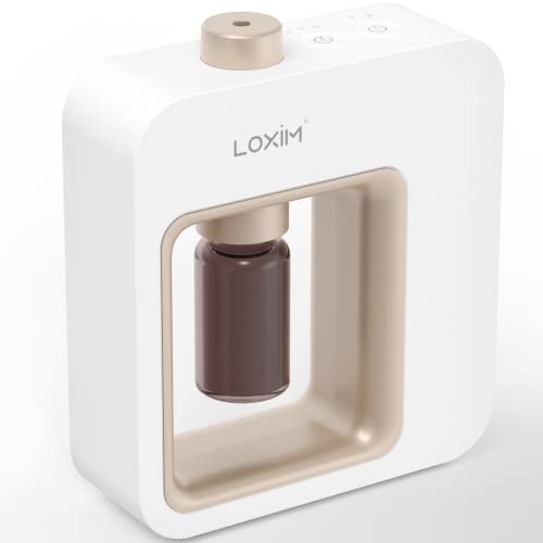 LOXIM Difusores de aromaterapia Pride, adaptabilidad al Aceite de Espectro Completo, sin Agua, sin Calor, súper silencioso, portátil, Funciona con Pilas, Color Blanco