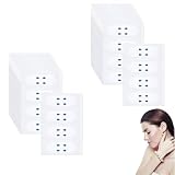 NADUSEP Face Lift Tape Invisible, 80 PCS Invisible Face Lifter Tape Clear Facelift Tape Instant Neck Tightening Facial Makeup Tape for Double Chin Jowls Eyes Wrinkles Sagging Skin
