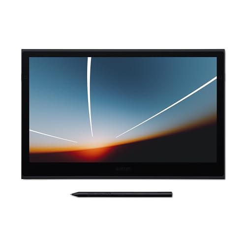 Wacom Movink 13 OLED Pen Display – Tablette graphique avec écran ultra-fin (4 mm, 420 g) avec Pro Pen 3 (8192 niveaux) – Couleur 100 % DCI-P3, câble unique USB-C pour Mac/Windows/Android/ChromeOS