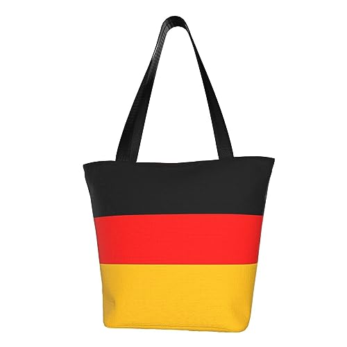 Sac à main à bandoulière femme noir, sac pour voyage et shopping drapeau Allemagne