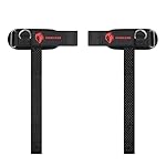 Ekkovision Weight Lifting Straps With Cuffed D Ring, Wrist Support for Men, Heavy Duty Thick Comfortable Lifting Straps, Secure Fit, Enhanced Grip, Straps for Weightlifting & Gym Training, Black