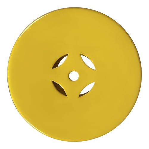 JONATHAN Y Lucky Coins 16" Ceramic Garden Stool Side Table, Matte Yellow by JONATHAN Y - Used condition - Image 9