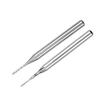Uxcell 10Pcs 0.9mm Carbide End Mill Engraving Milling Cutter CNC - View #3