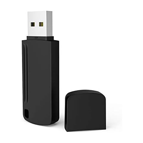 KEXIN USB Flash Drive 32GB USB 2.0 Memory Stick USB Stick Mini USB Drive Pen Drive Thumb Drive Data External Storage Stick with Cap for Computer Tablet Car TV (Black) Cover